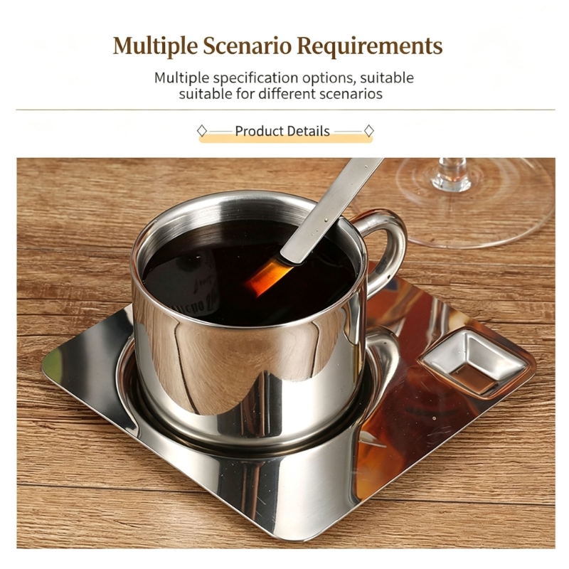 Coffee Tea Break - Metal Coffee Cup Set for Daily