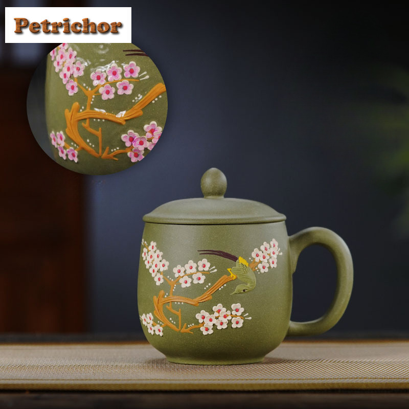 Coffee Tea Drawing - 400ml Yixing Purple Clay Clay Drawing