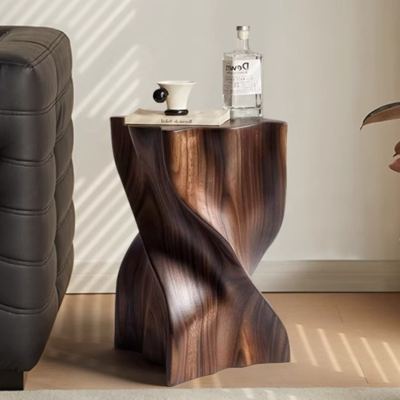 Coffee Tea Lounge - Wooden Coffee Table Simple Creative Side