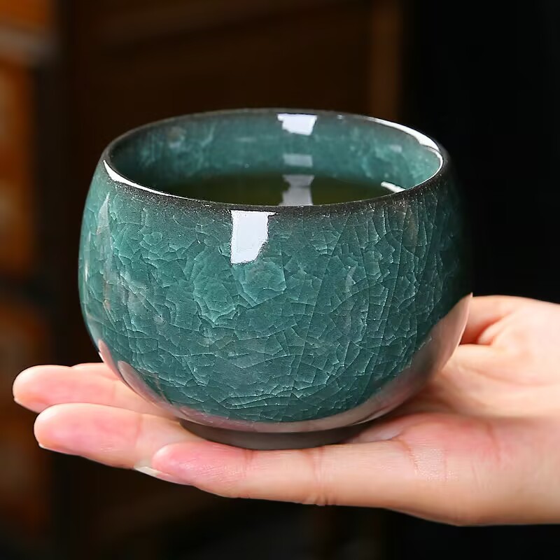 Gongfu Tea Set - Cracked Ice Glaze Ceramic Tea Cup