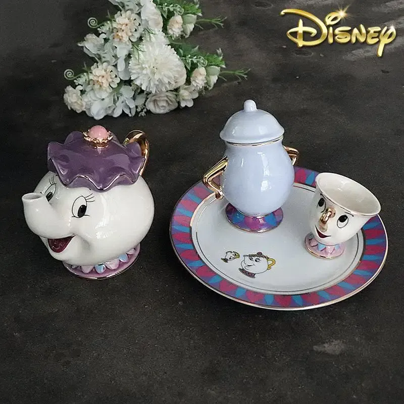 Coffee Tea Box - Hot Teapot Cartoon Beauty And The