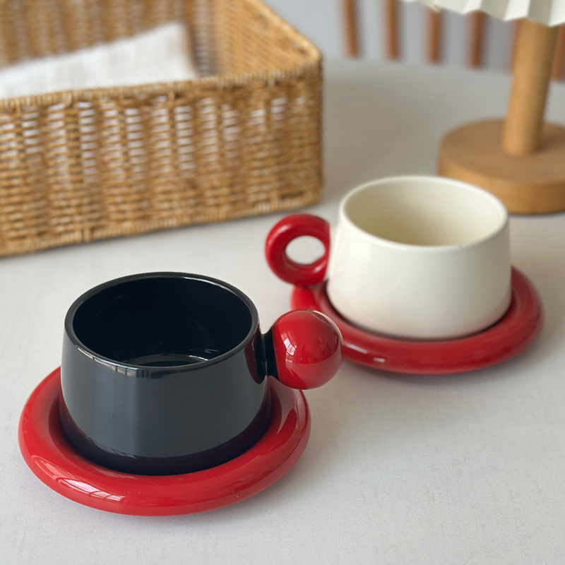 Coffee Tea Festival - 210ml Ceramic Coffee Cup Dish Set