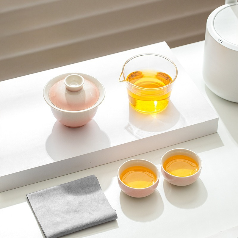 Gongfu Tea Set - Plant Ash Glaze Gradient Travel Tea