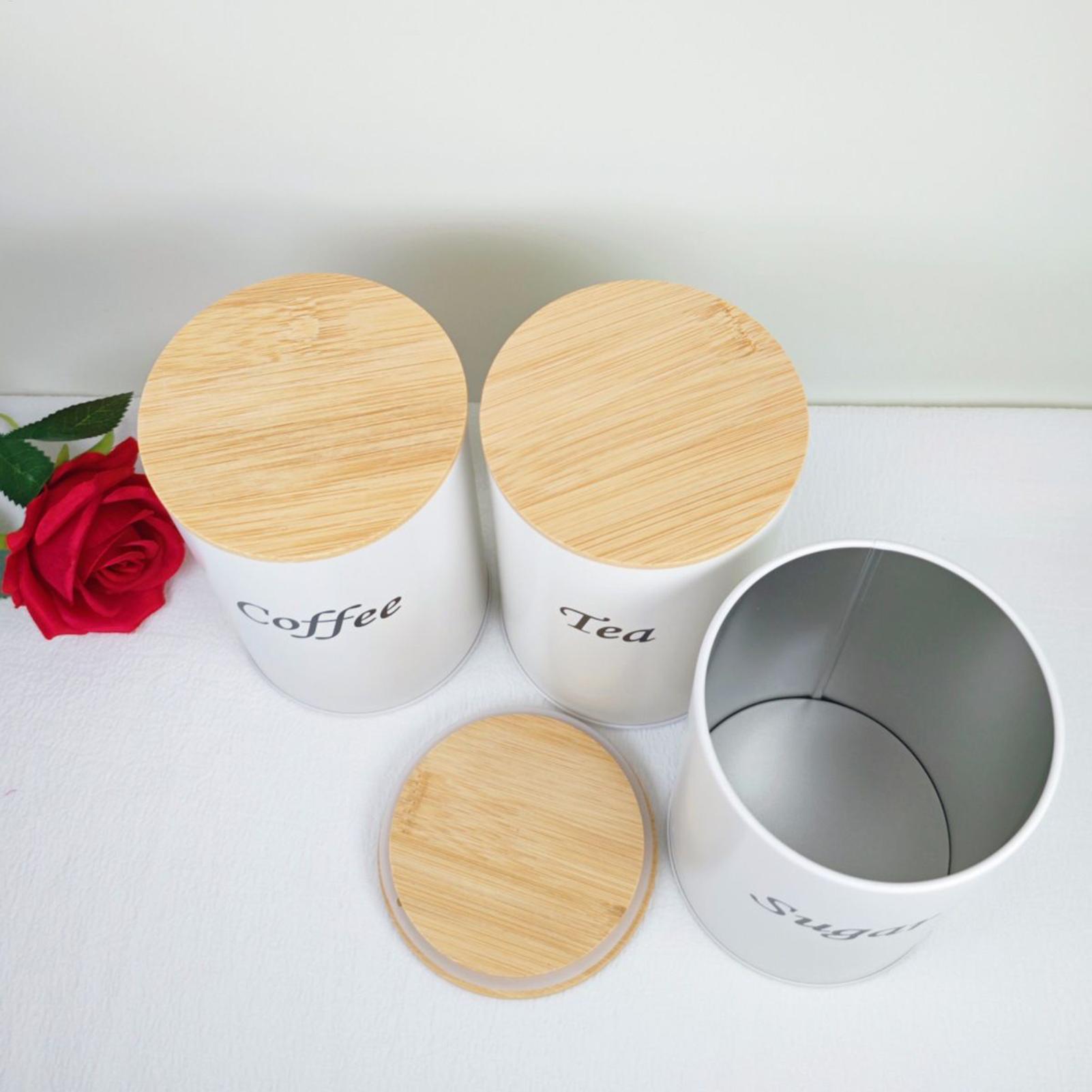 Coffee Tea Creamer - Tea Canister 3 Pieces 1200ml Large