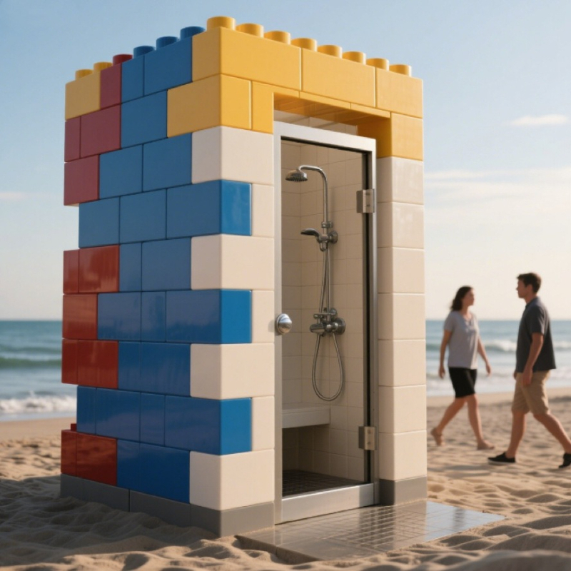 Coffee Tea Kiosk - Commercial block park creative container shop