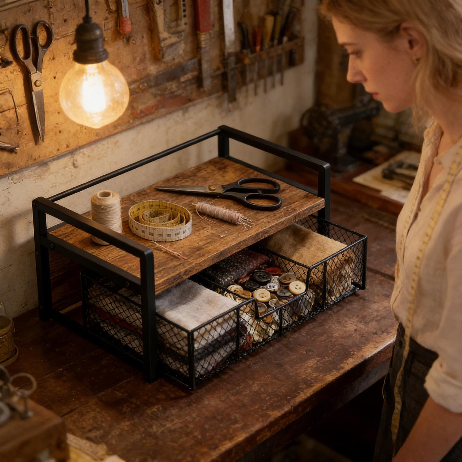 Desktop Organizer Drawer Style - Coffee Tea Break ulasan dan harga