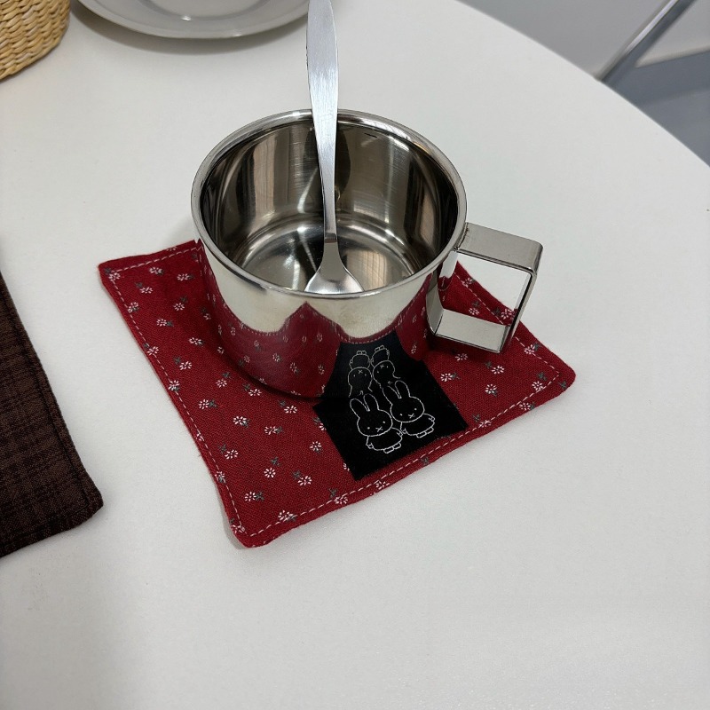 Hot Cute Miffy Series Cloth Co - Coffee Tea Cup ulasan dan harga