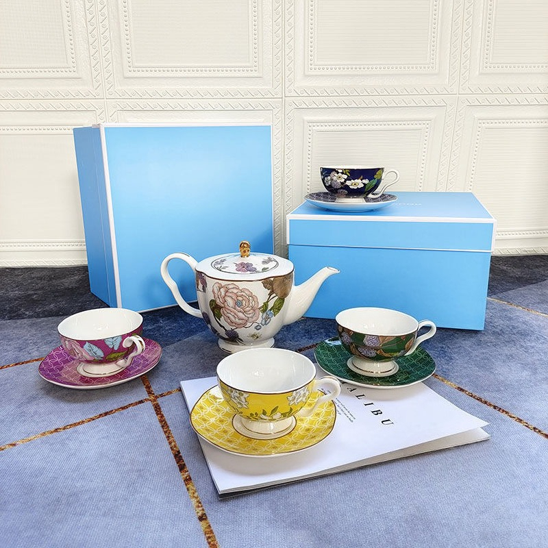 Light Luxury Floral Bone China - Coffee Tea Festival ulasan dan harga