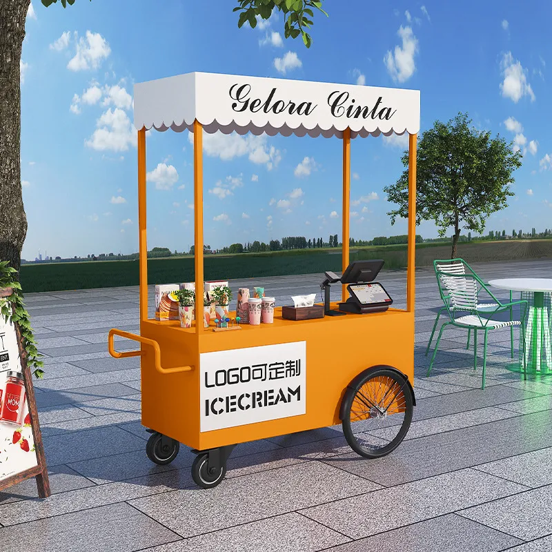 Street Food Truck Trolley Stal - Coffee Tea Kiosk ulasan dan harga