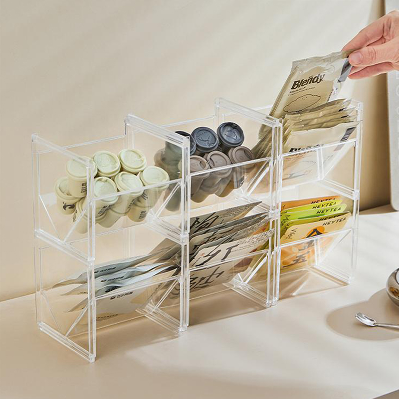 Vertical Tea Box Holder Stacka - Coffee Tea Creamer ulasan dan harga