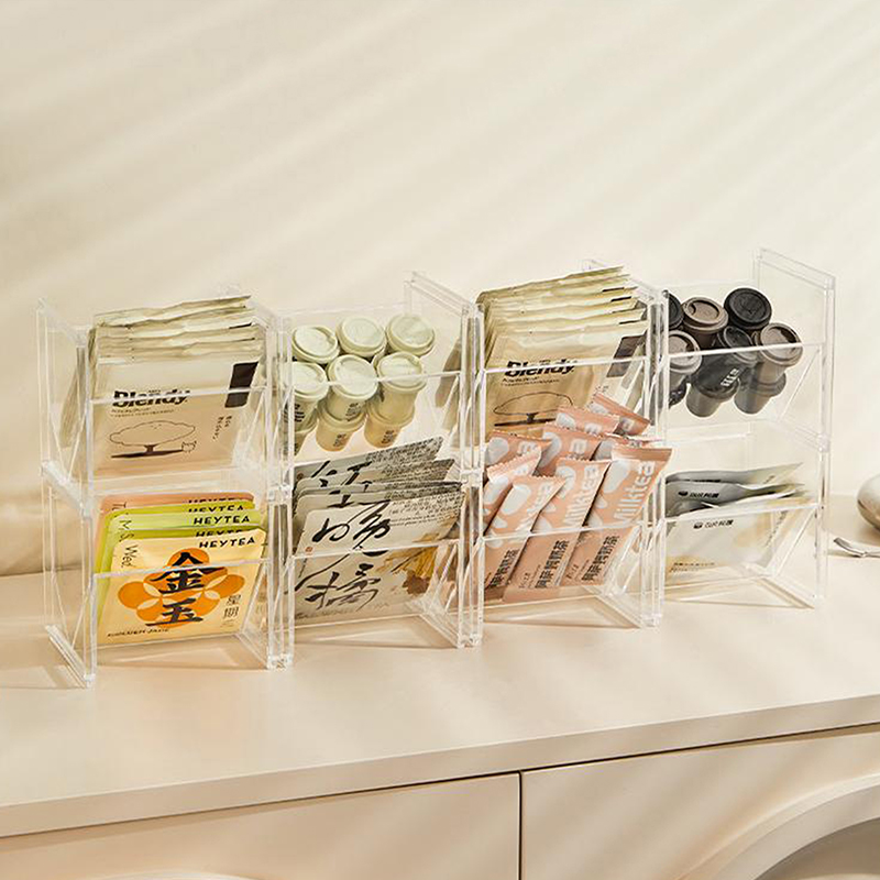 Vertical Tea Box Holder Stacka - Coffee Tea Creamer ulasan dan harga