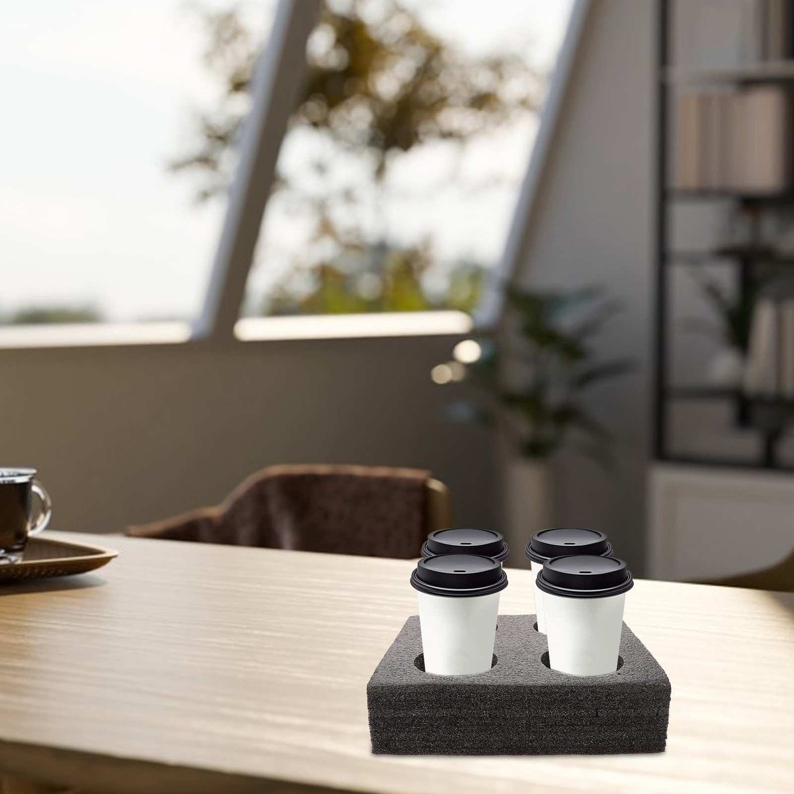 Milk Tea Cup Tray Takeout Coff - Coffee Tea Cup ulasan dan harga