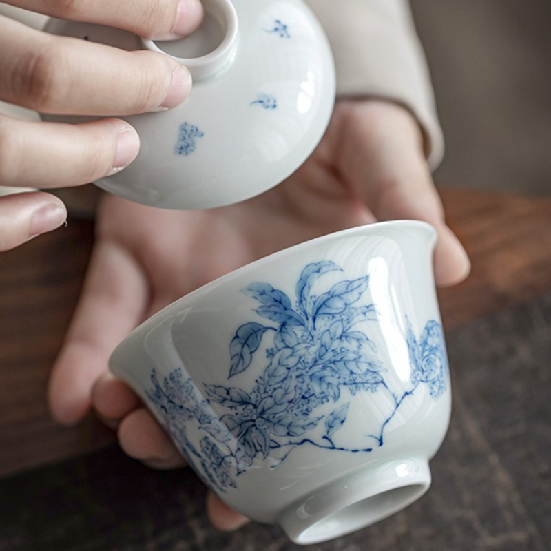Antique Blue White Porcelain G - Gongfu Tea Set ulasan dan harga