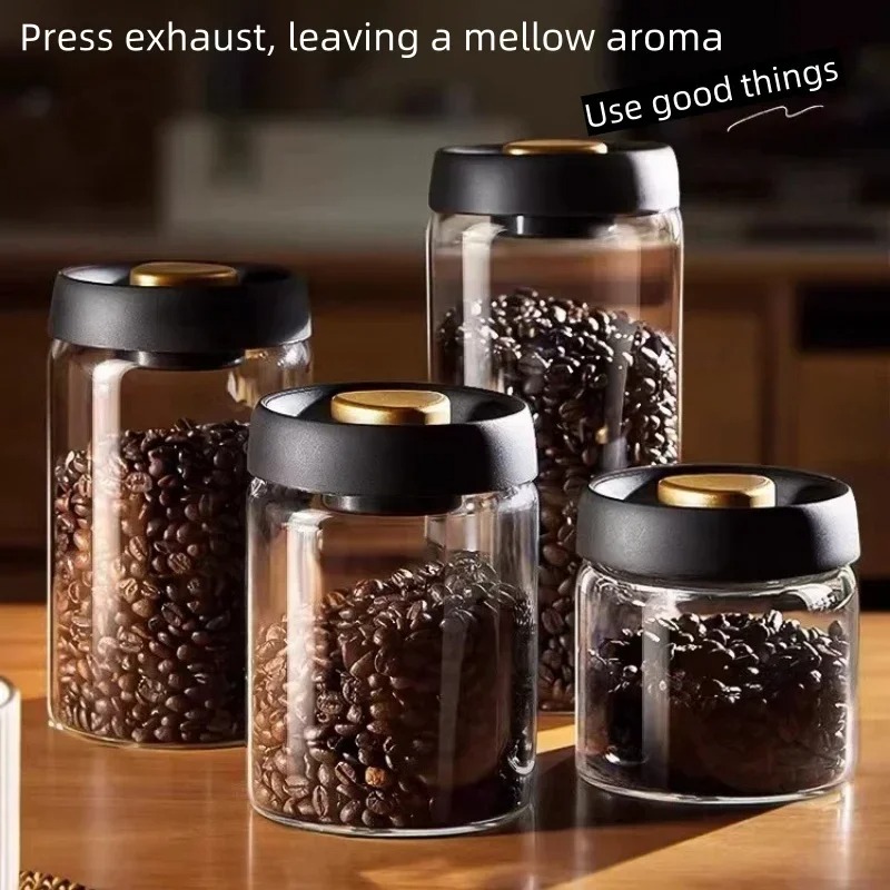 Manual Vacuum Sealed Coffee Ja - Coffee Tea Box ulasan dan harga