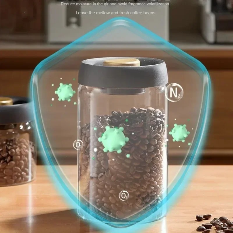 Manual Vacuum Sealed Coffee Ja - Coffee Tea Box ulasan dan harga