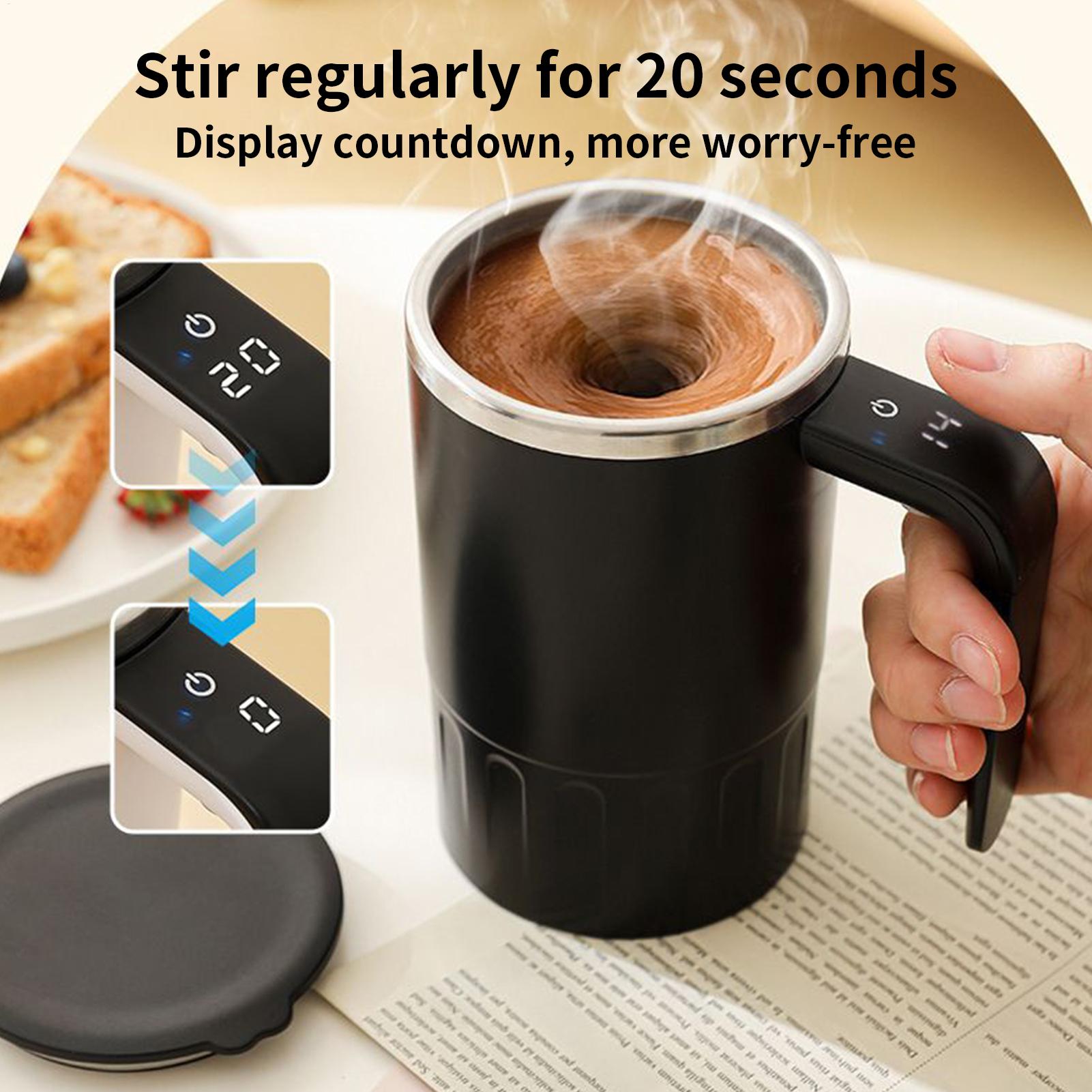 380ml Self Stirring Coffee Mug - Coffee Tea And Cocoa ulasan dan harga