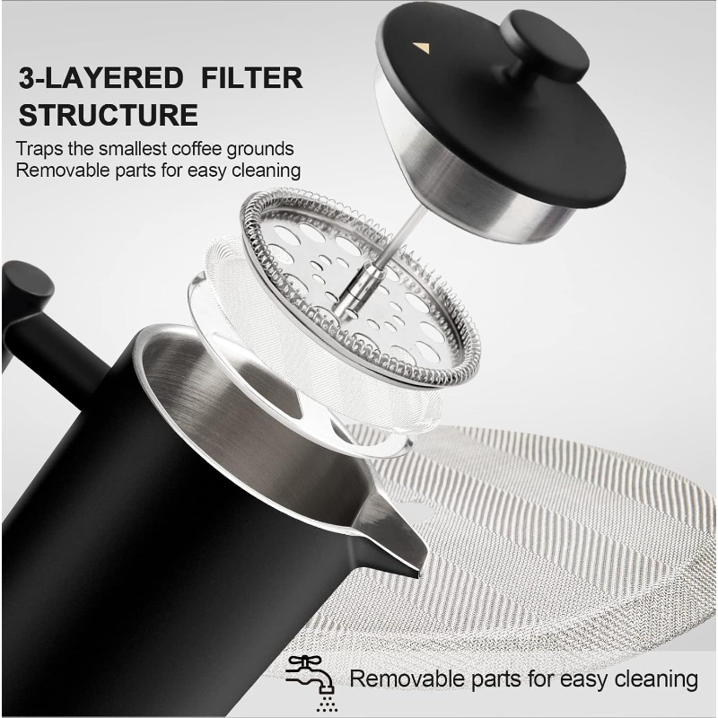 French Press Coffee Maker 34 O - French Press Coffee & Tea ulasan dan harga