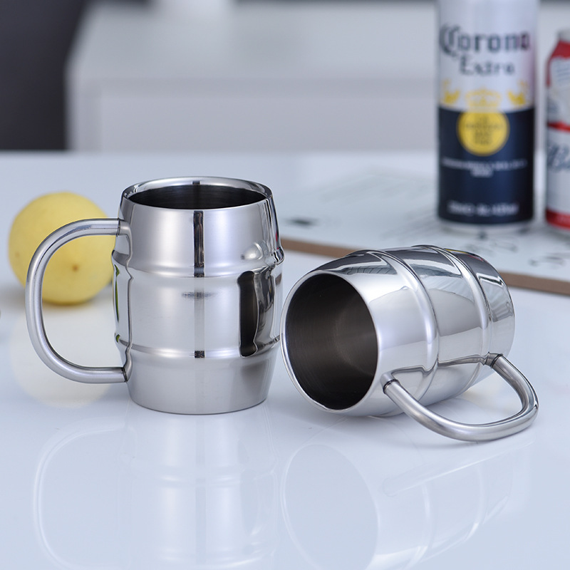 Stainless Steel Beer Cup Laser - Coffee Tea Friends ulasan dan harga