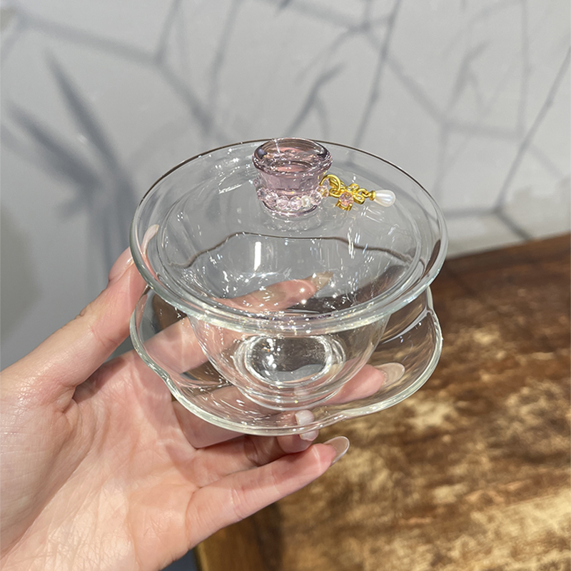Pink High Borosilicate Glass G - Gongfu Tea Set ulasan dan harga