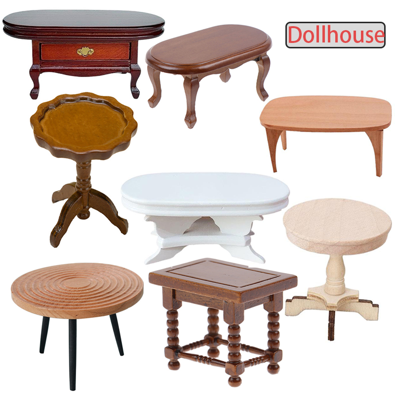 1:12 Dollhouse Miniature Round - Coffee Tea & Jane ulasan dan harga