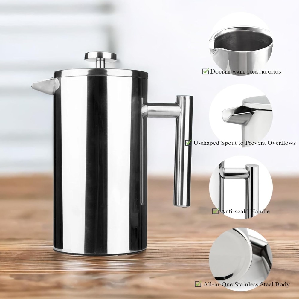 French Press Coffee Maker, 304 - French Press Coffee & Tea ulasan dan harga
