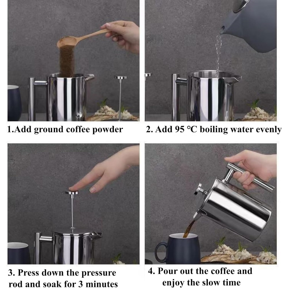 French Press Coffee Maker, 304 - French Press Coffee & Tea ulasan dan harga