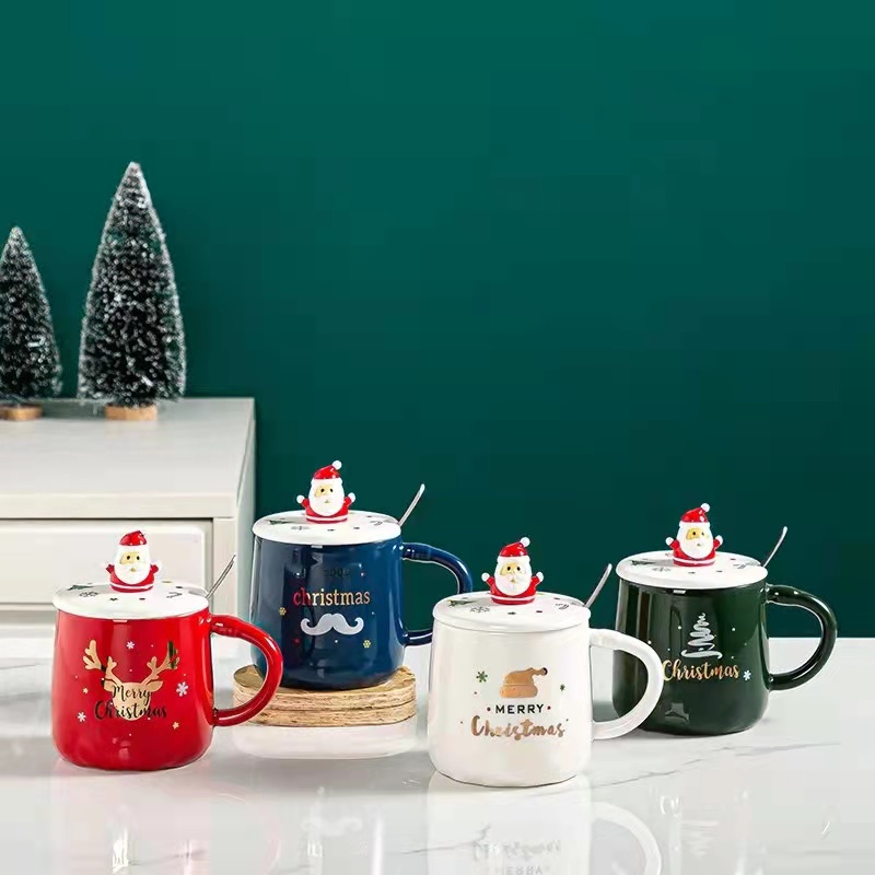 Creative Cute Cartoon Christma - Coffee Tea Friends ulasan dan harga