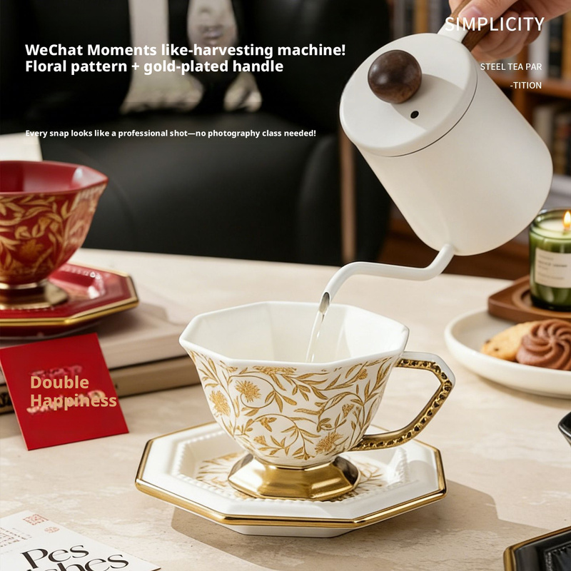 Octagon Vintage Ceramic Coffee - Coffee Tea Festival ulasan dan harga
