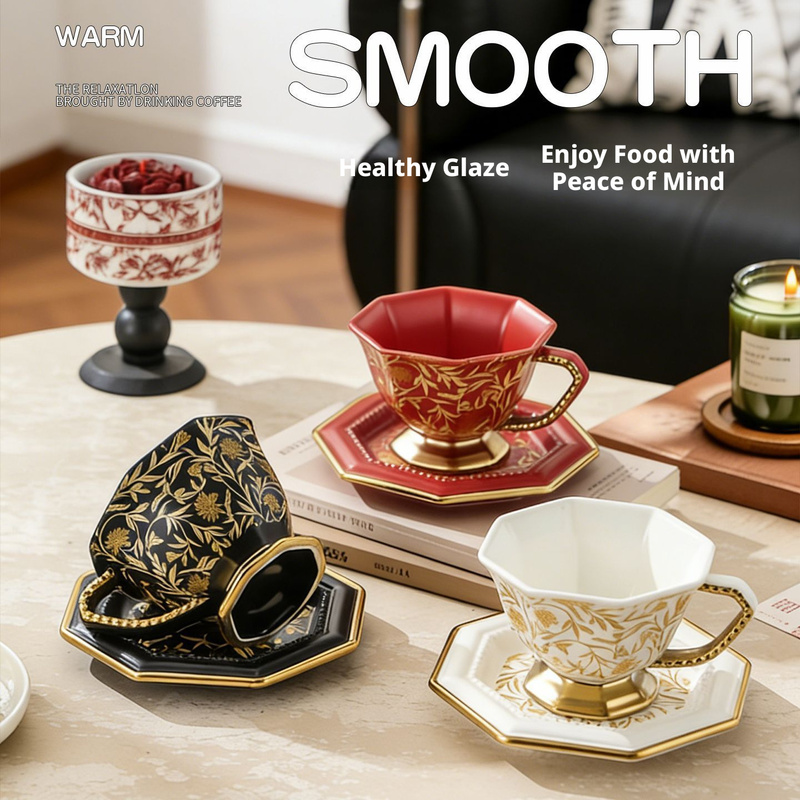 Octagon Vintage Ceramic Coffee - Coffee Tea Festival ulasan dan harga