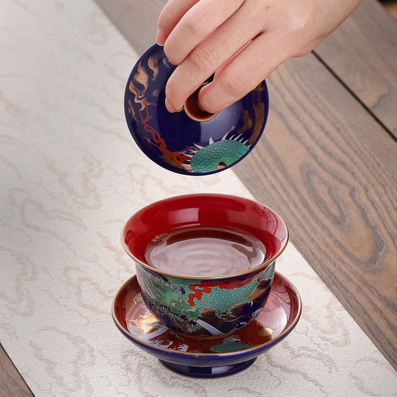 Creative Retro Ceramic Gaiwan  - Gongfu Tea Set ulasan dan harga