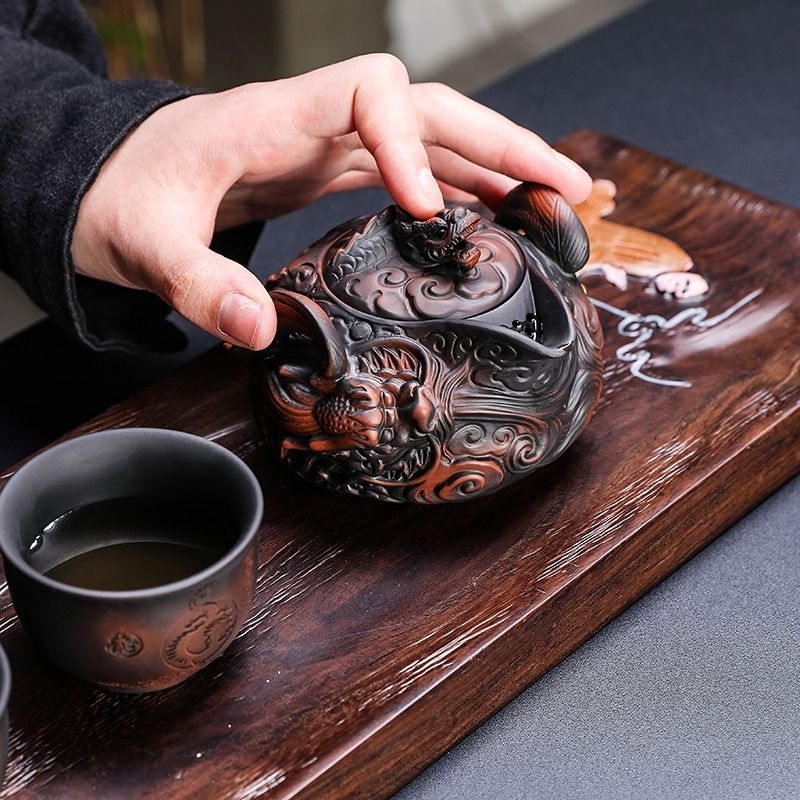 Chinese purple pottery handmad - Gongfu Tea Set ulasan dan harga