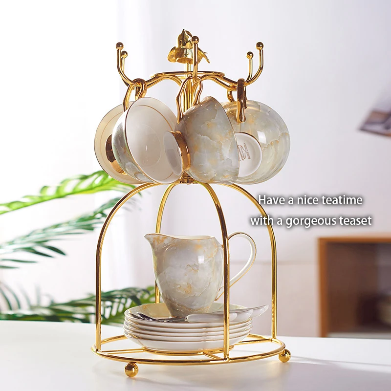 Marble Bone China Coffee Set M - Coffee Tea Creamer ulasan dan harga