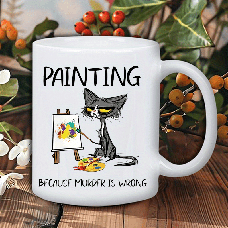 Painting Because Murder Is Wro - Coffee Tea Wrong ulasan dan harga