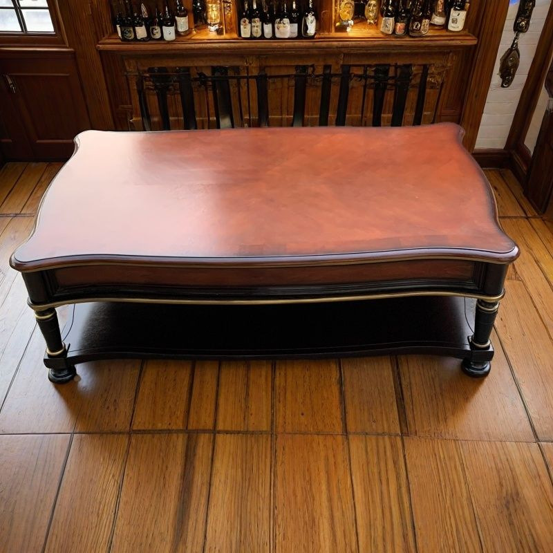 solid wood retro coffee table  - Coffee Tea Drawing ulasan dan harga