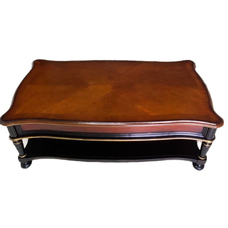 solid wood retro coffee table  - Coffee Tea Drawing ulasan dan harga