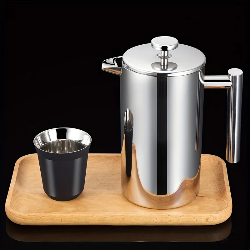 Elegant 350ml Stainless Steel  - French Press Coffee & Tea ulasan dan harga