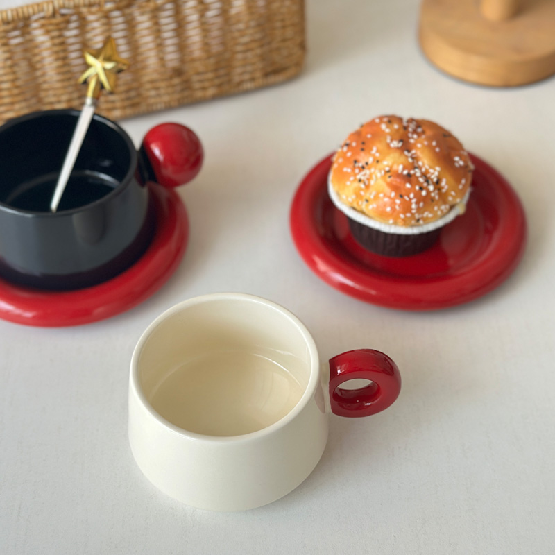 210ml Ceramic Coffee Cup Dish  - Coffee Tea Festival ulasan dan harga