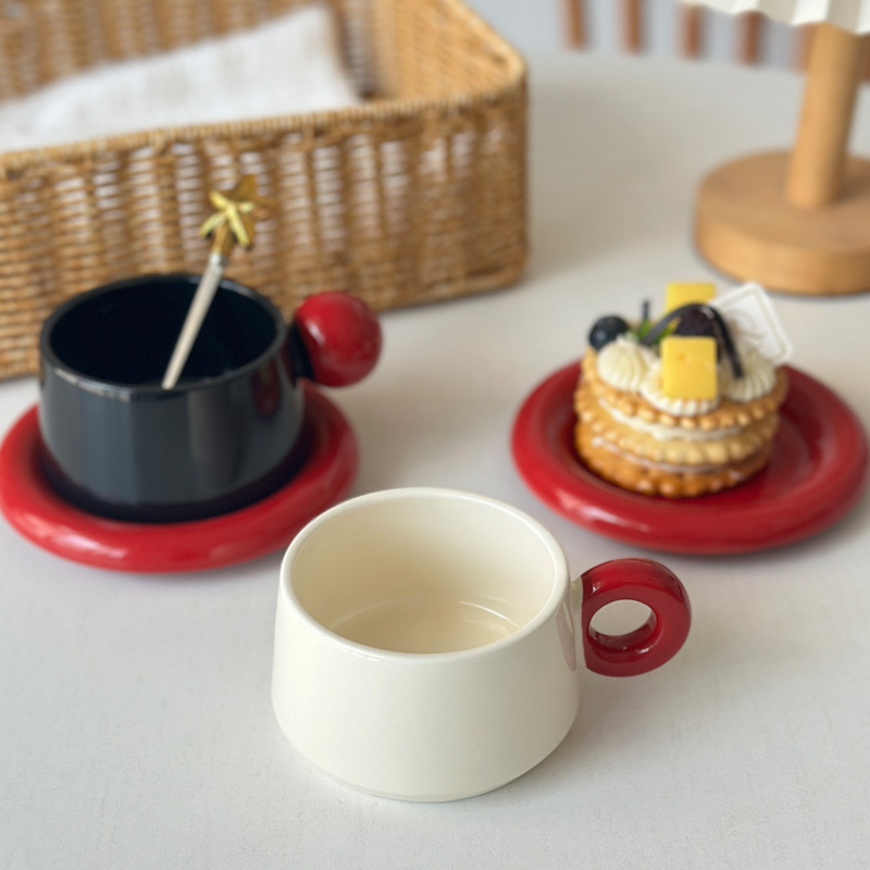 210ml Ceramic Coffee Cup Dish  - Coffee Tea Festival ulasan dan harga