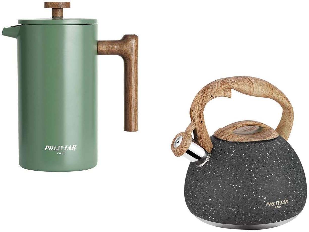 POLIVIAR 34 oz French Press Co - French Press Coffee & Tea ulasan dan harga