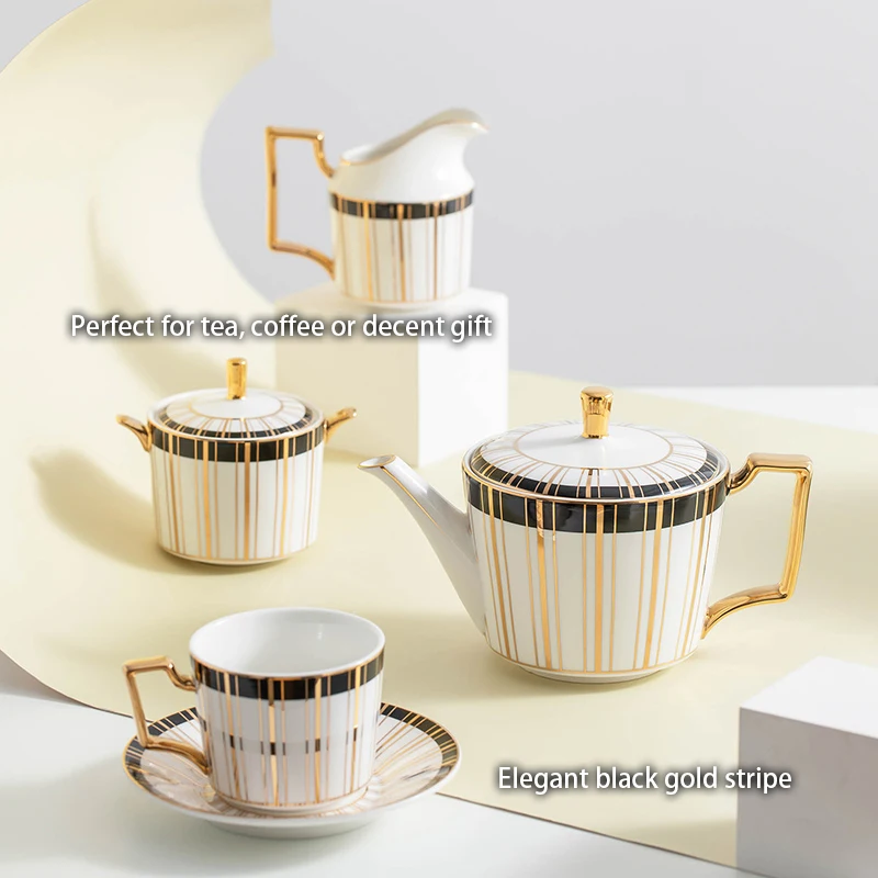 Gold Inlay Bone China Coffee S - Coffee Tea Creamer ulasan dan harga