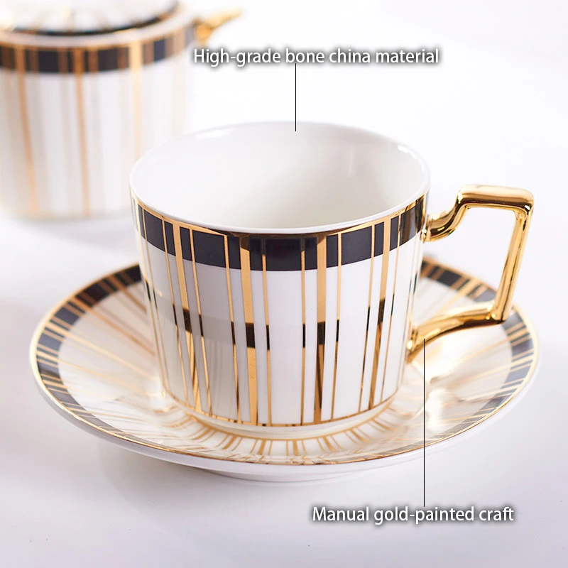 Gold Inlay Bone China Coffee S - Coffee Tea Creamer ulasan dan harga