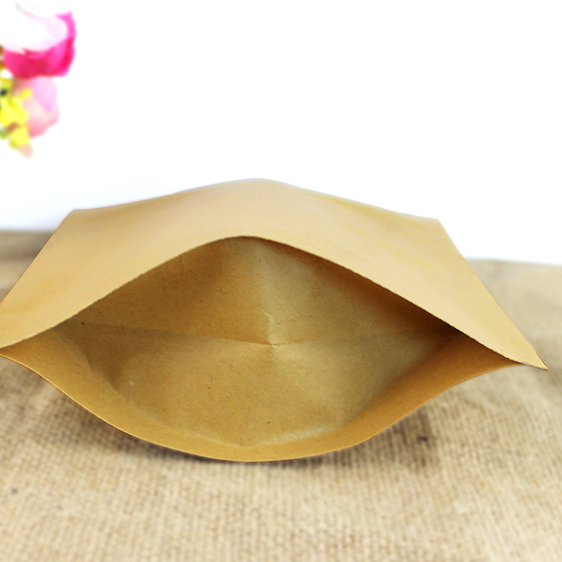 100PCS Stand-up Kraft Paper Fo - Coffee Tea And Cocoa ulasan dan harga