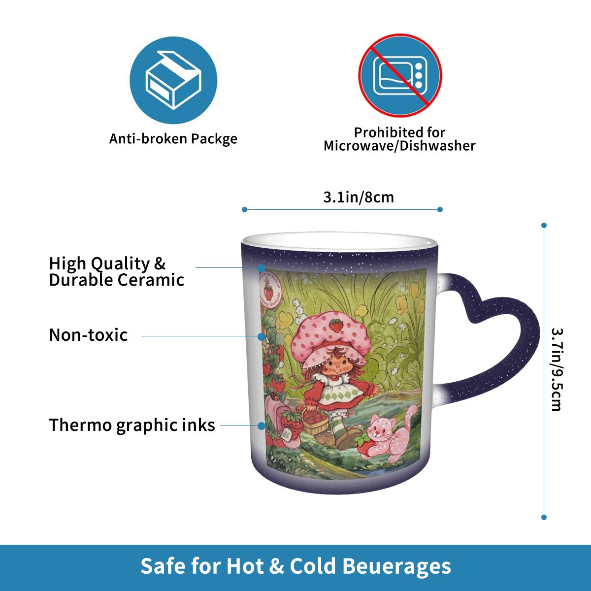 Like Strawberry ShortCake Mug  - Coffee Tea Like ulasan dan harga