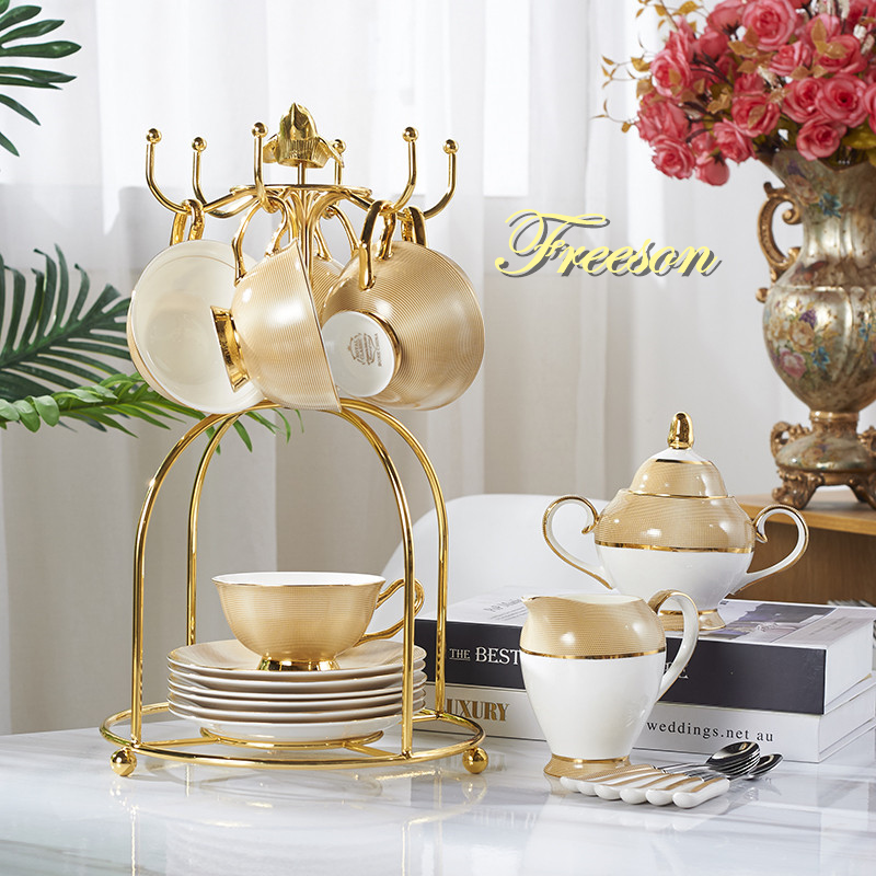 Luxury Gold Bone China Coffee  - Coffee Tea Creamer ulasan dan harga