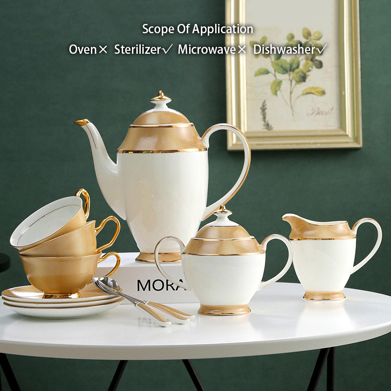 Luxury Gold Bone China Coffee  - Coffee Tea Creamer ulasan dan harga