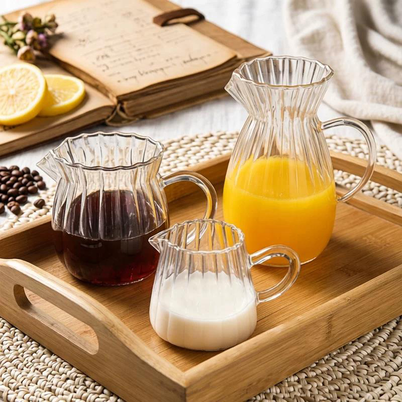 High Borosilicate Glass Milk P - Coffee Tea Creamer ulasan dan harga