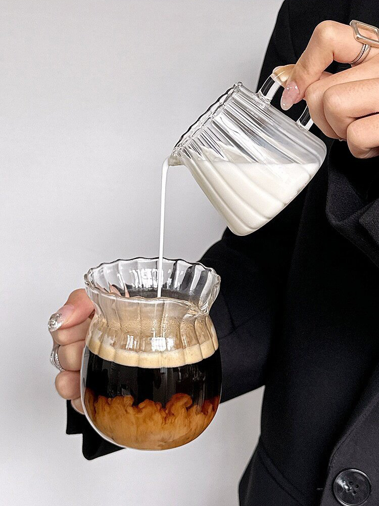 High Borosilicate Glass Milk P - Coffee Tea Creamer ulasan dan harga