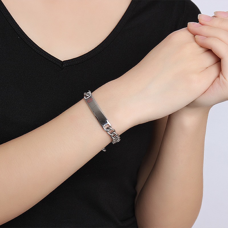 Vnox Medical Alert ID Bracelet - Coffee Tea Or Me ulasan dan harga