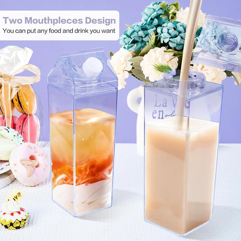 750ML Transparent Milk Bottle  - Coffee Tea Box ulasan dan harga