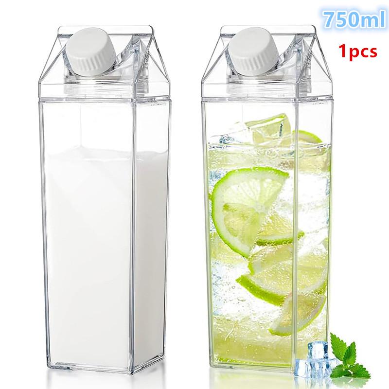 750ML Transparent Milk Bottle  - Coffee Tea Box ulasan dan harga